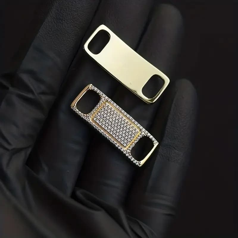 2 Peças para Sapato Pins Aviamentos Strass Fivela De Tênis Decoração Calçado Unissex Adulto infantil