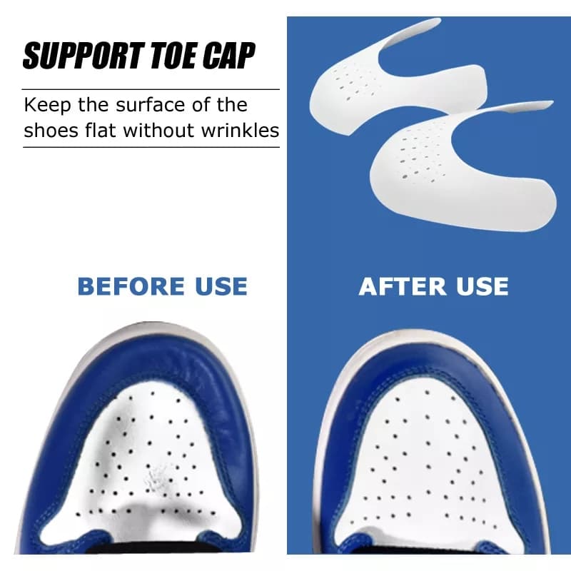 Par de Protetores para Sapatos Anti Rugas Dobras Amassados Tênis Botas Plástico Resistentes Duráveis