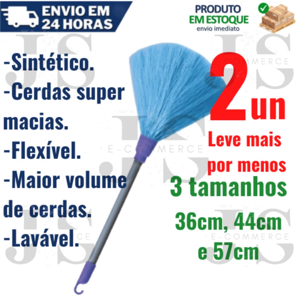 2un Espanadores De Pó Em Fibra Sintético Nomo Mix - 36cm, 44cm, 57cm limpa pó poeira