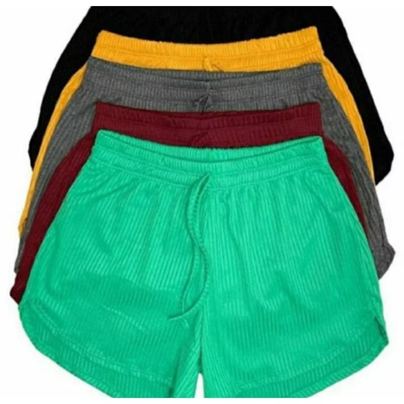 KIT 2 short plus size g4 g5 g6  malha canelado tendências academia verão