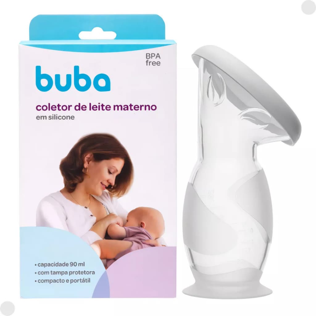 Coletor De Leite Materno Silicone 90 Ml - Buba