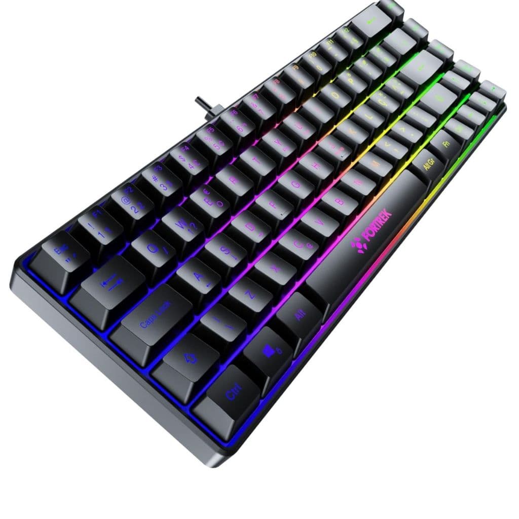 Teclado Gamer Fortrek Fearless 65 Compact Rainbow Membrana ABNT2