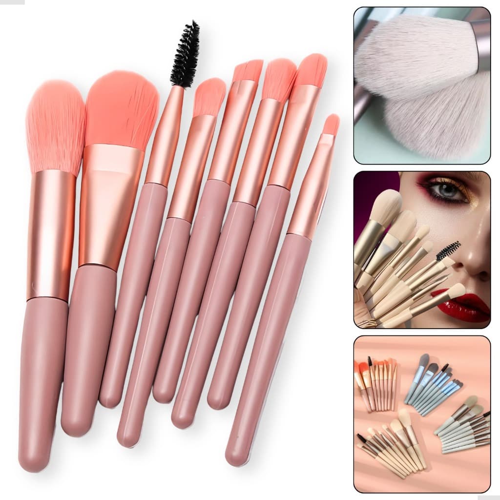 4/6/8/12 Kits de 8 mini Conjunto De Pincéis De Maquiagem