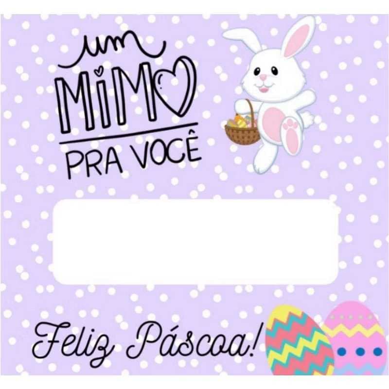 TAG / CARTÃO PARA BIS MIMO , CARTÃO PARA BIS PÁSCOA.