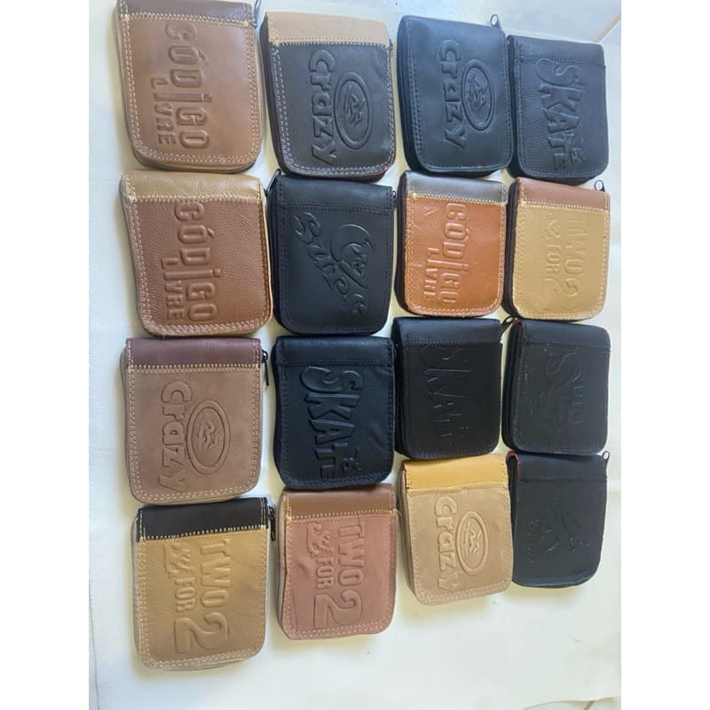 carteira masculina em couro kit com 16 peças barato para revenda