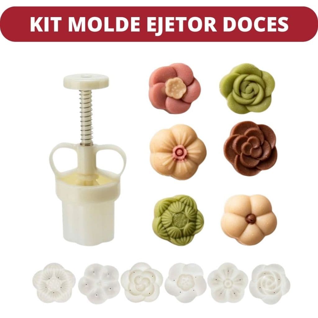 Kit Ejetor Max Flores Para Modelar Massas Doces e Brigadeiros até 25g