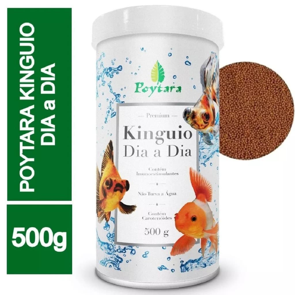 Ração Poyata Kinguios Dia A Dia Pote 500gr para Kinguios Poytara