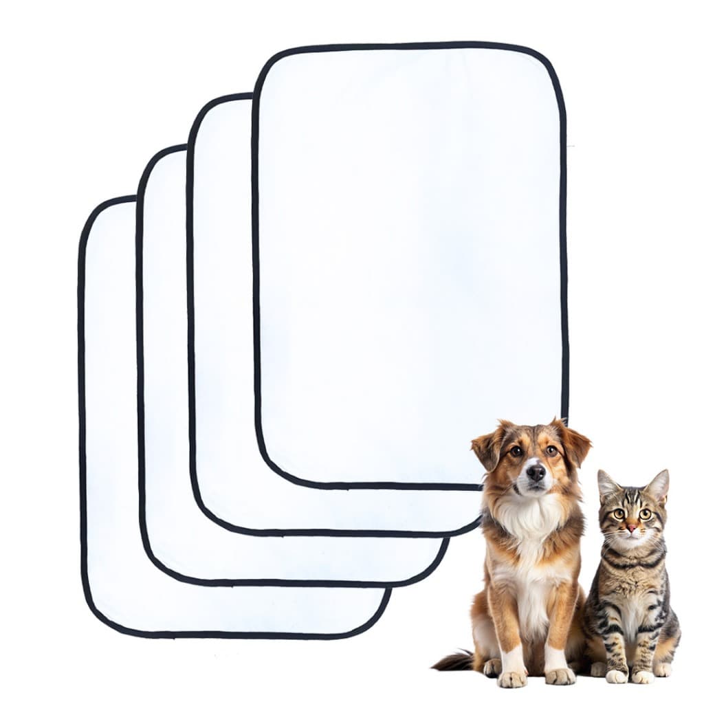 4 Tapetes Higiênico Lavável Para Cães 70x50cm