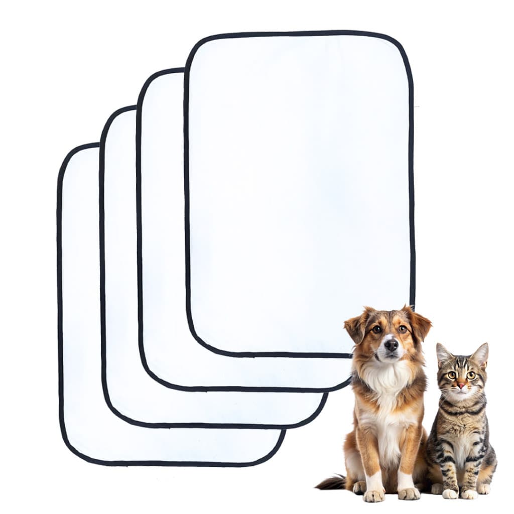 4 Tapetes Higiênico Lavável Para Cães 70x50cm