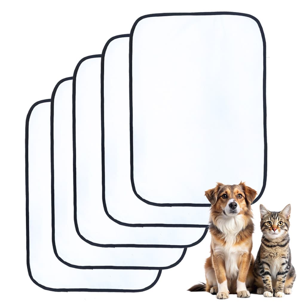 5 Tapete Higiênico Lavável Para Cães 70x50cm
