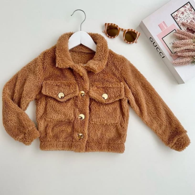 Casaco Agasalho Infantil Inverno Para Meninas Teddy Pelinhos