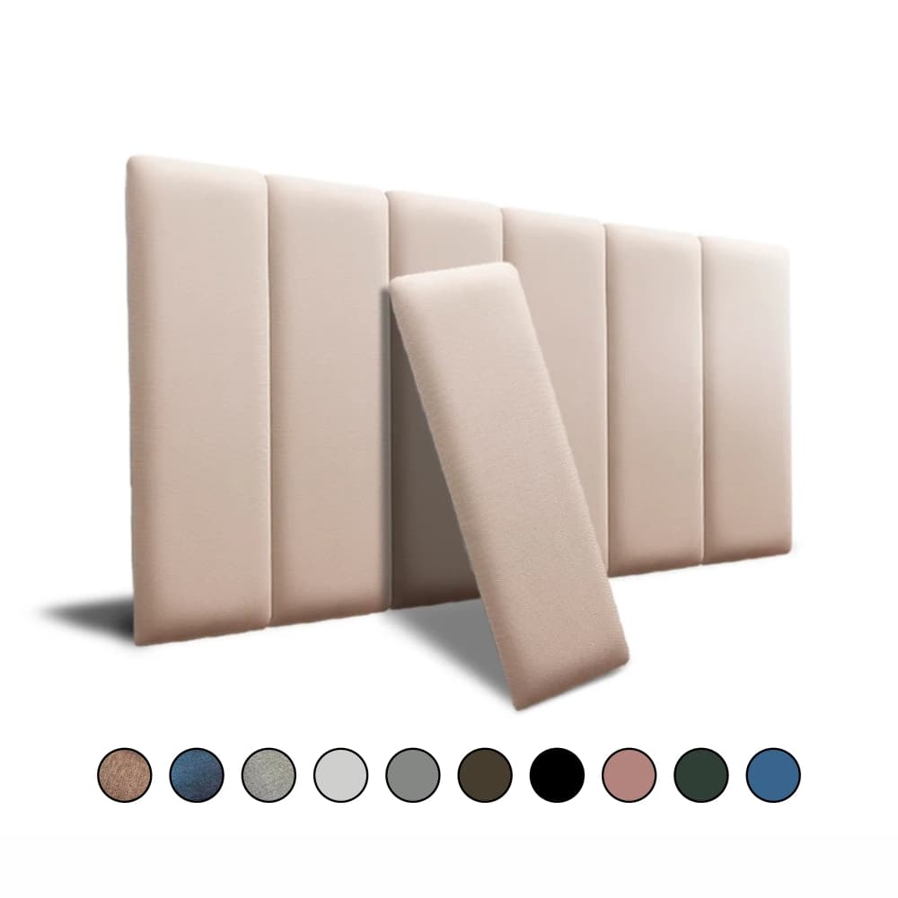 Cabeceira de Cama Linho e Suede Autocolante Solteiro Casal Queen e King