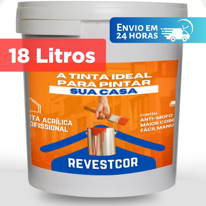 Tinta Parede Látex Acrílica 18L Fosca Antimofo Interior e Exterior