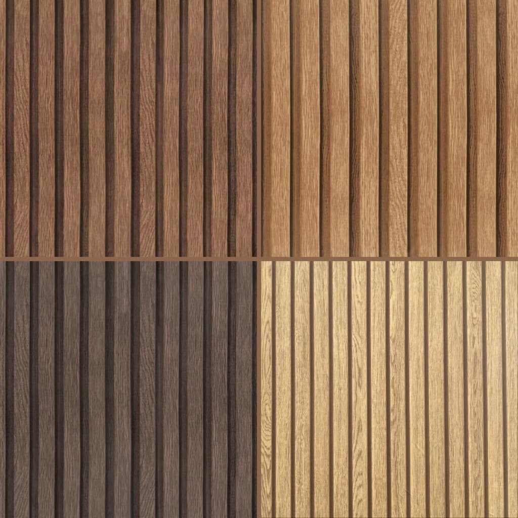 Papel De Parede Adesivo Ripado Madeira Autocolante Sala Quarto 5/10 Metros