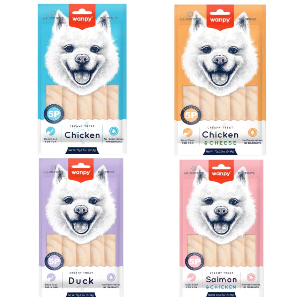 Petisco para cachorro Wanpy creamy 70g