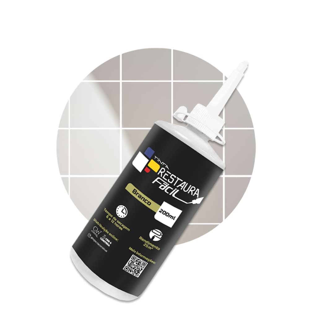 Tinta Renovadora Rejunte Restaura Fácil Premium Diversas Cores 200ml