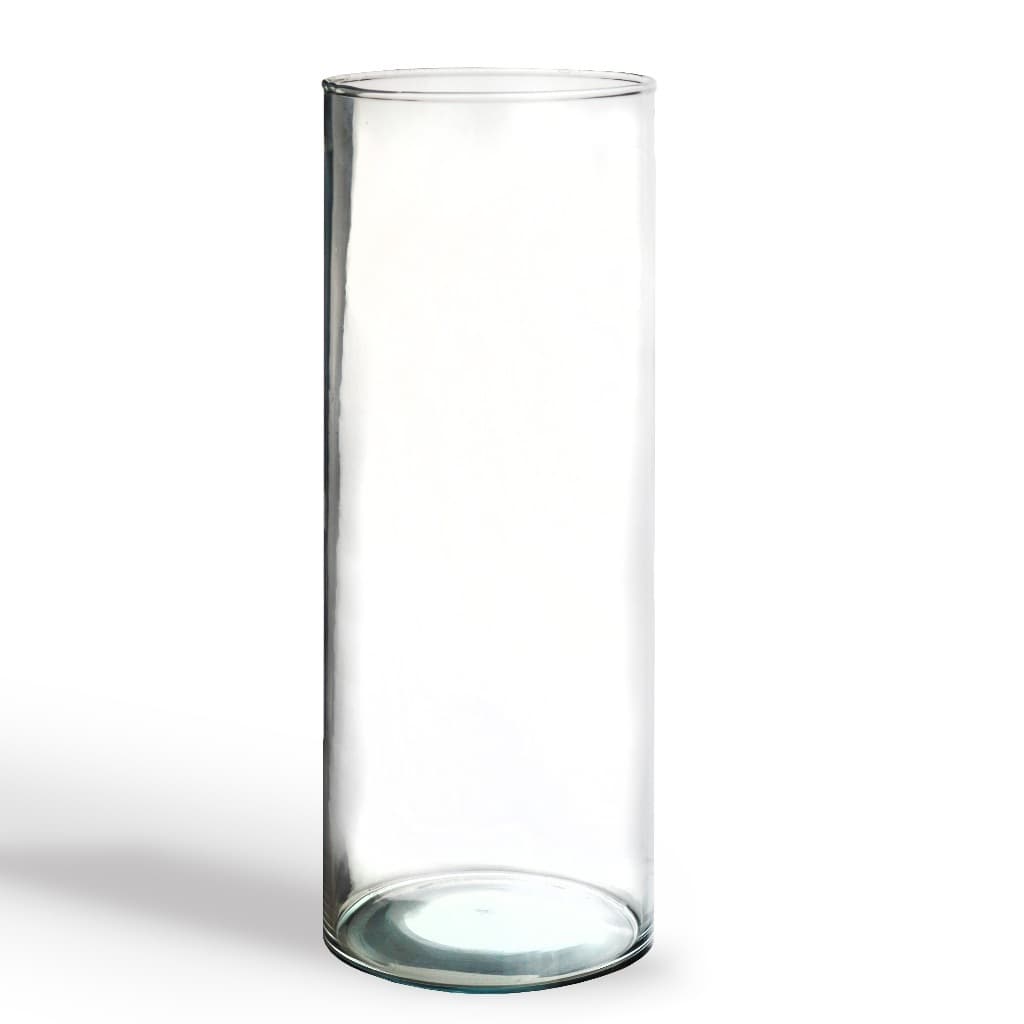 Vaso Tubo de Vidro 50x14cm Cilindro Decorativo para Arranjos e Plantas Para Salas Escritórios