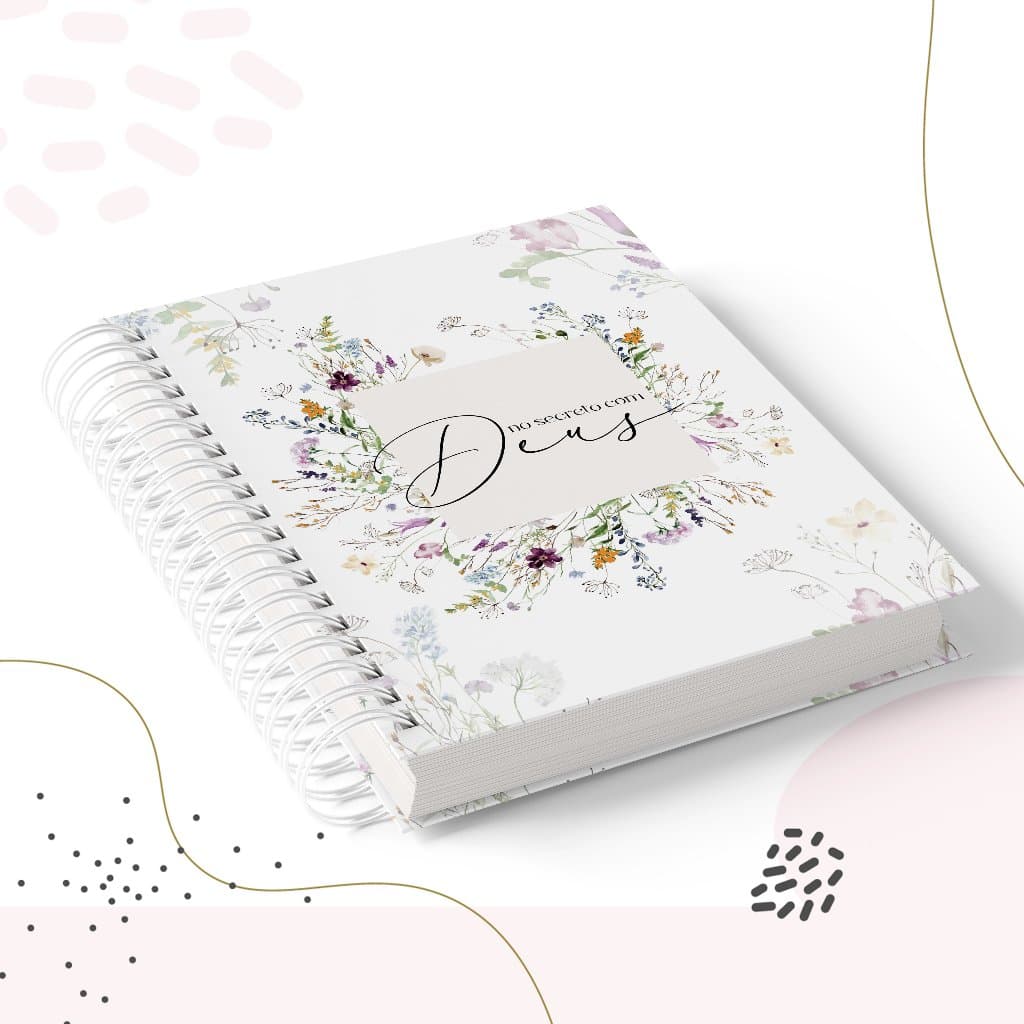 Caderno Devocional  Personalizado Momento com Deus - Oração - Estudo Bíblico