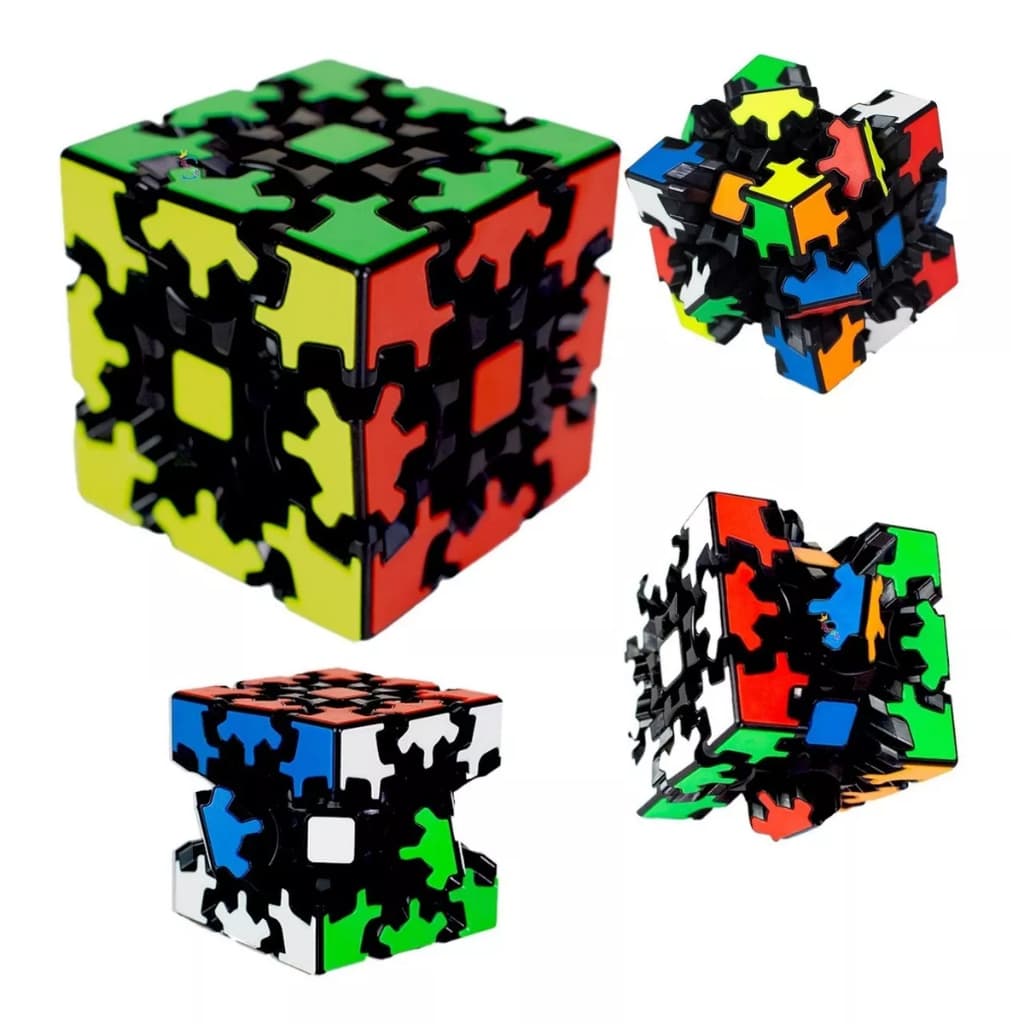 Cubo Mágico Engrenagem Desafiador Profissional 3x3x3 Gear Cube Kung Fu Yumo