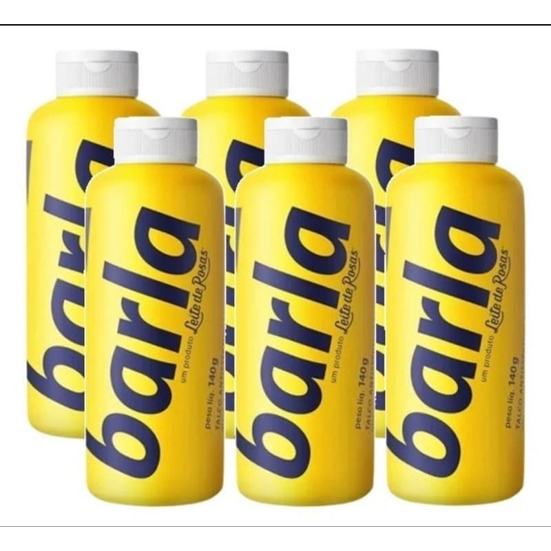 Kit com 6 Talco para os pés Barla Original 140g