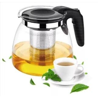 Chaleira Com Infusor De Vidro 900ml Para Chá Bule (NÃO VAI AO FOGO)