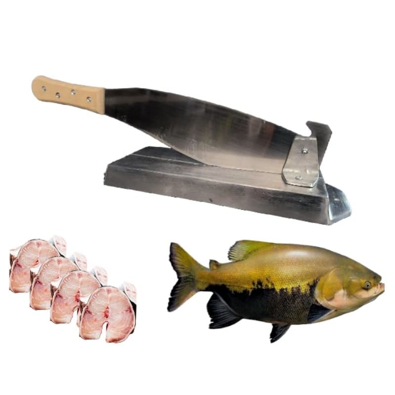 Cortador/picador De Peixe Base Em Alumínio Batido Forte