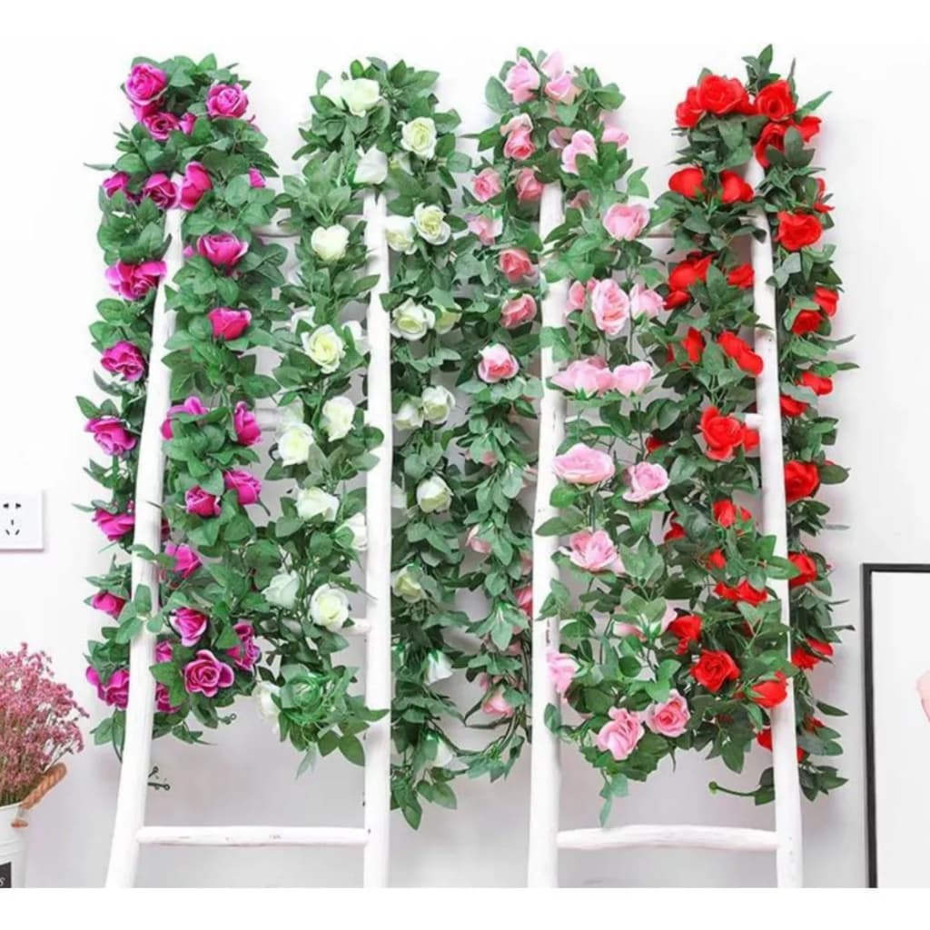 Corrente Heras de Rosas 2m Trepadeira Artificial