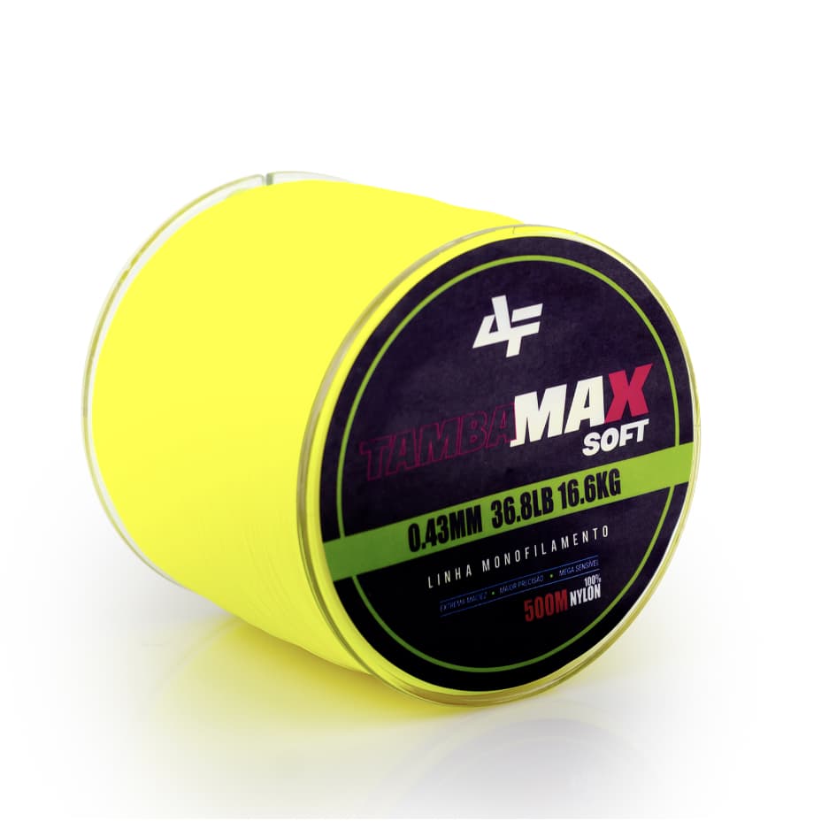 Linha Tamba Max Soft Monofilamento Com 500m Tamanhos