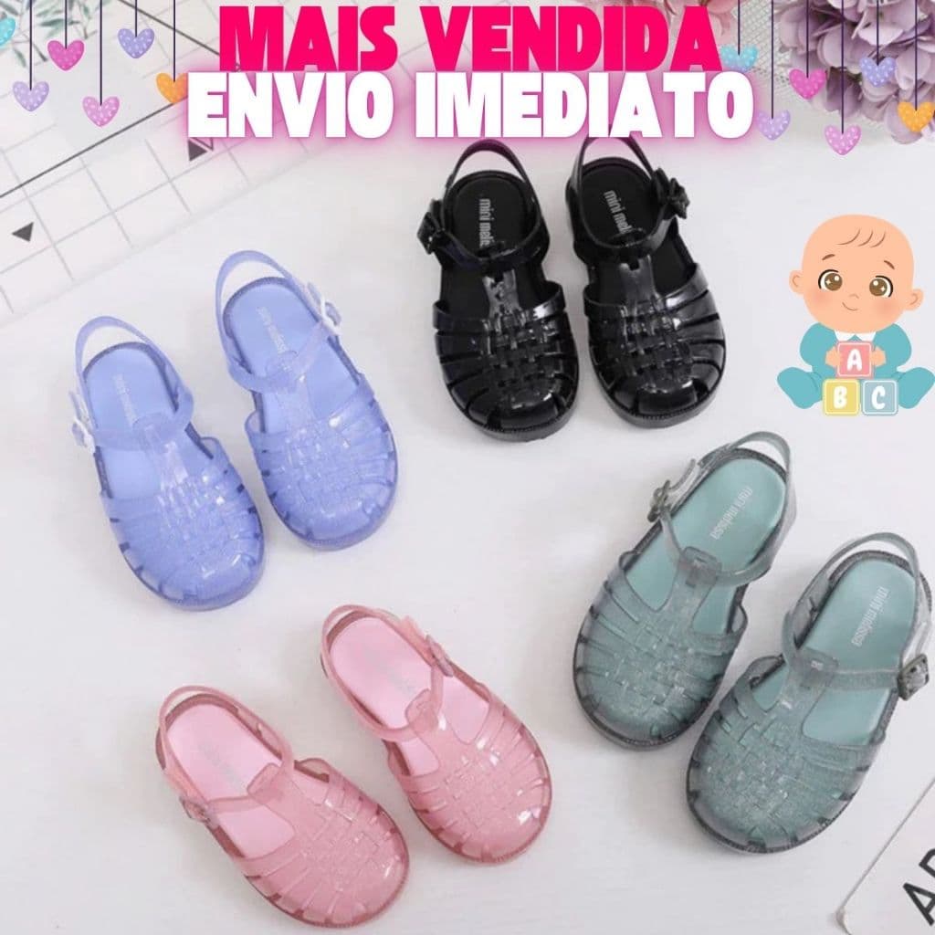 Sandália Baby Aberta BB Bebê Do 17 Ao 24 Confortável Sensação Dia a Dia Envio Imediato Promoção
