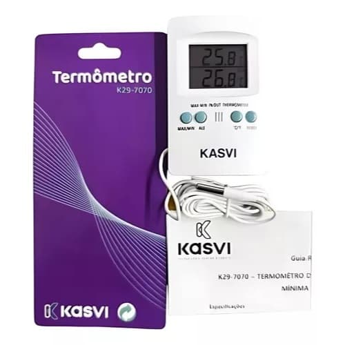 Termometro Temperatura Maxima E Minima In/out - KASVI