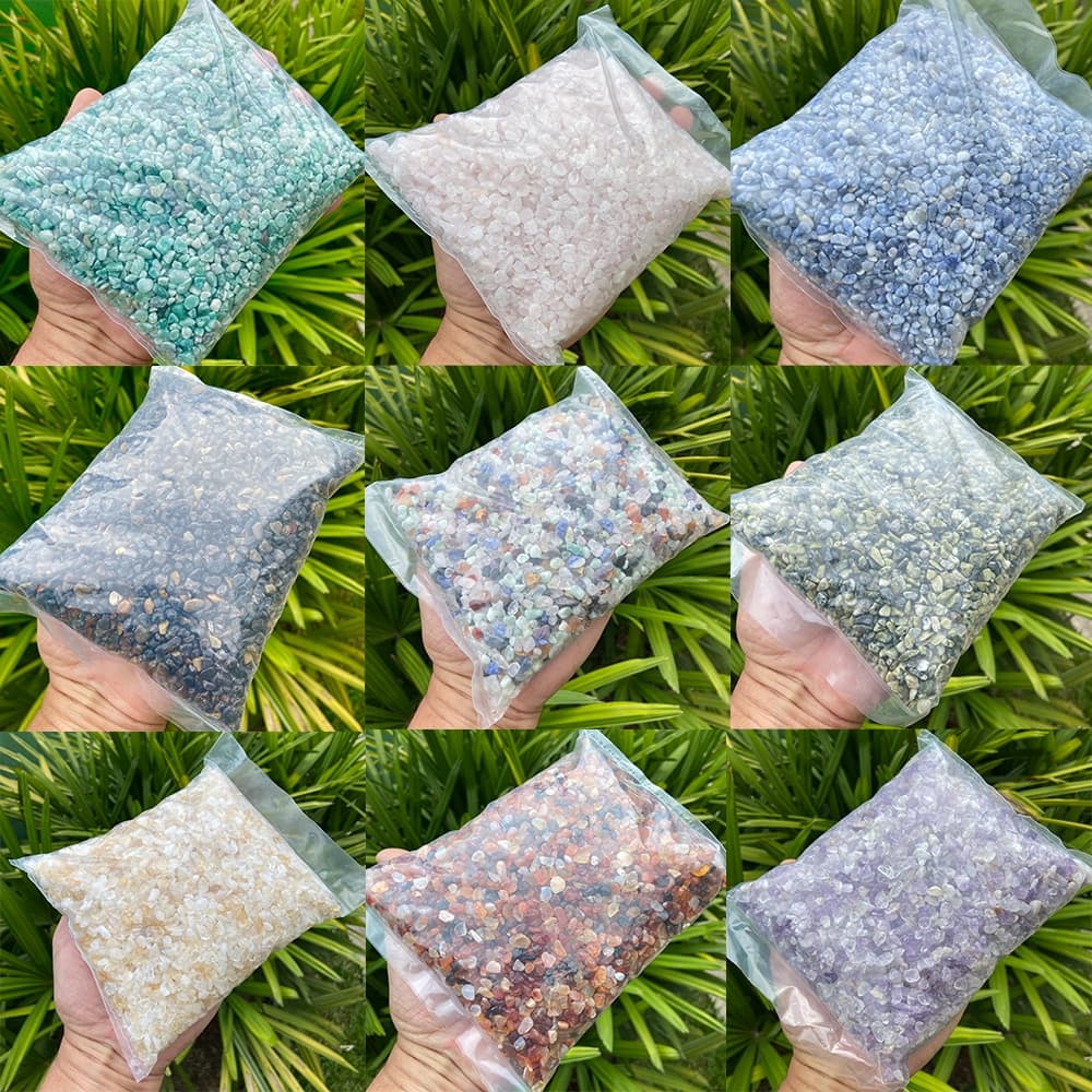 Cascalho De Pedra Natural Roladas 1kg Médio Tipo 2 p/ artesanato, aquário, jardim etc