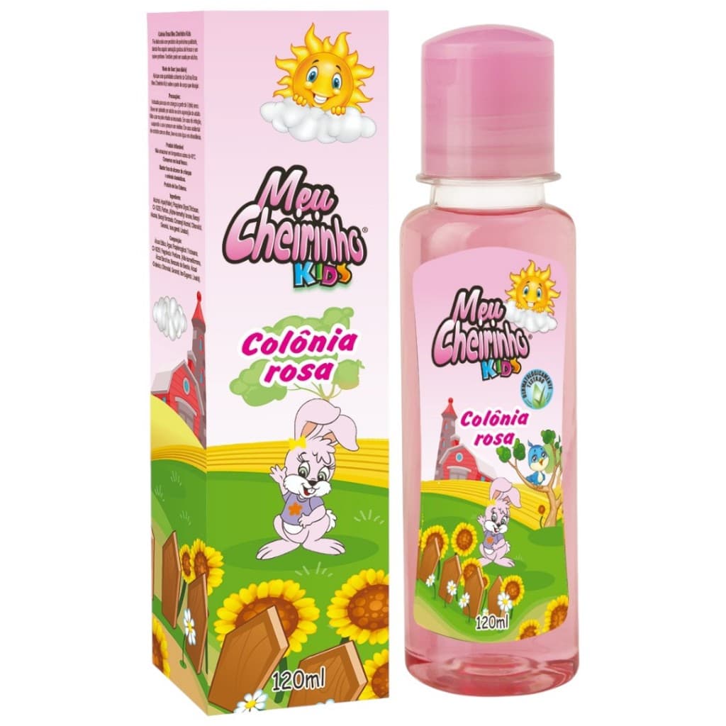 Colónia Infantil Meu Cheirinho Rosa 120ml Kids Deo Perfume
