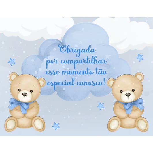 KIT 10, 25 ou 30UN TAG's Furadas Chá de Bebê, Chá Revelação, Aniversário, Eventos, Mimo Para Família