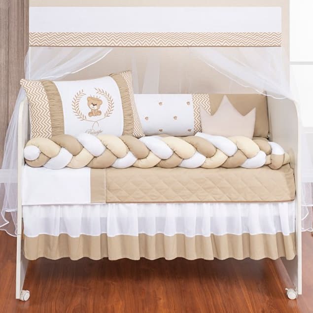 Kit de Berço Enxoval De Menino e Menina Ursinho Teddy Oferta 11Pçs