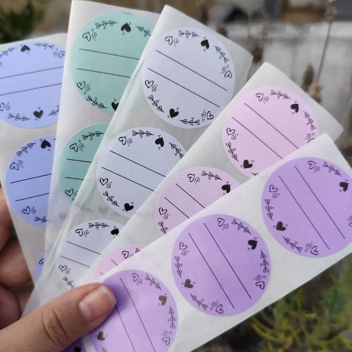 500 Etiqueta Especial Lisa Escrita Livre e Dedicatória Delivery Adesivo Redondo 4cm