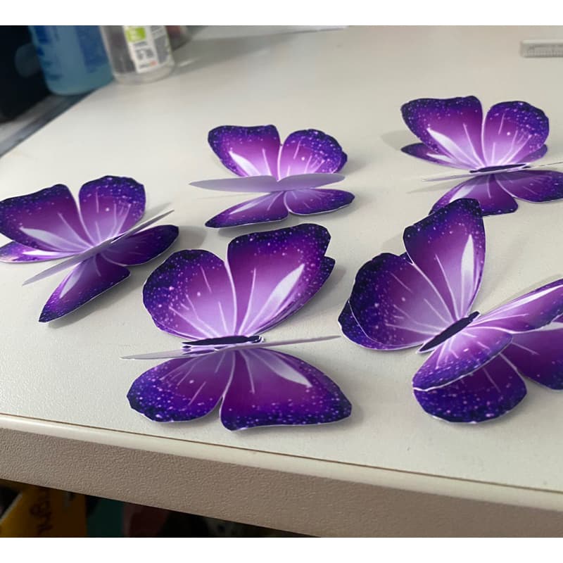 Borboletas Dupla 3D Personalizadas – Decoração para Lembrancinhas e Festas