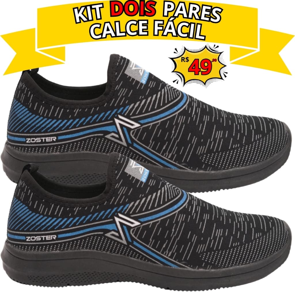 Kit 2 Tênis Esportivo Masculino Super Leve – Ideal para Academia e Caminhadas | Pronta Entrega