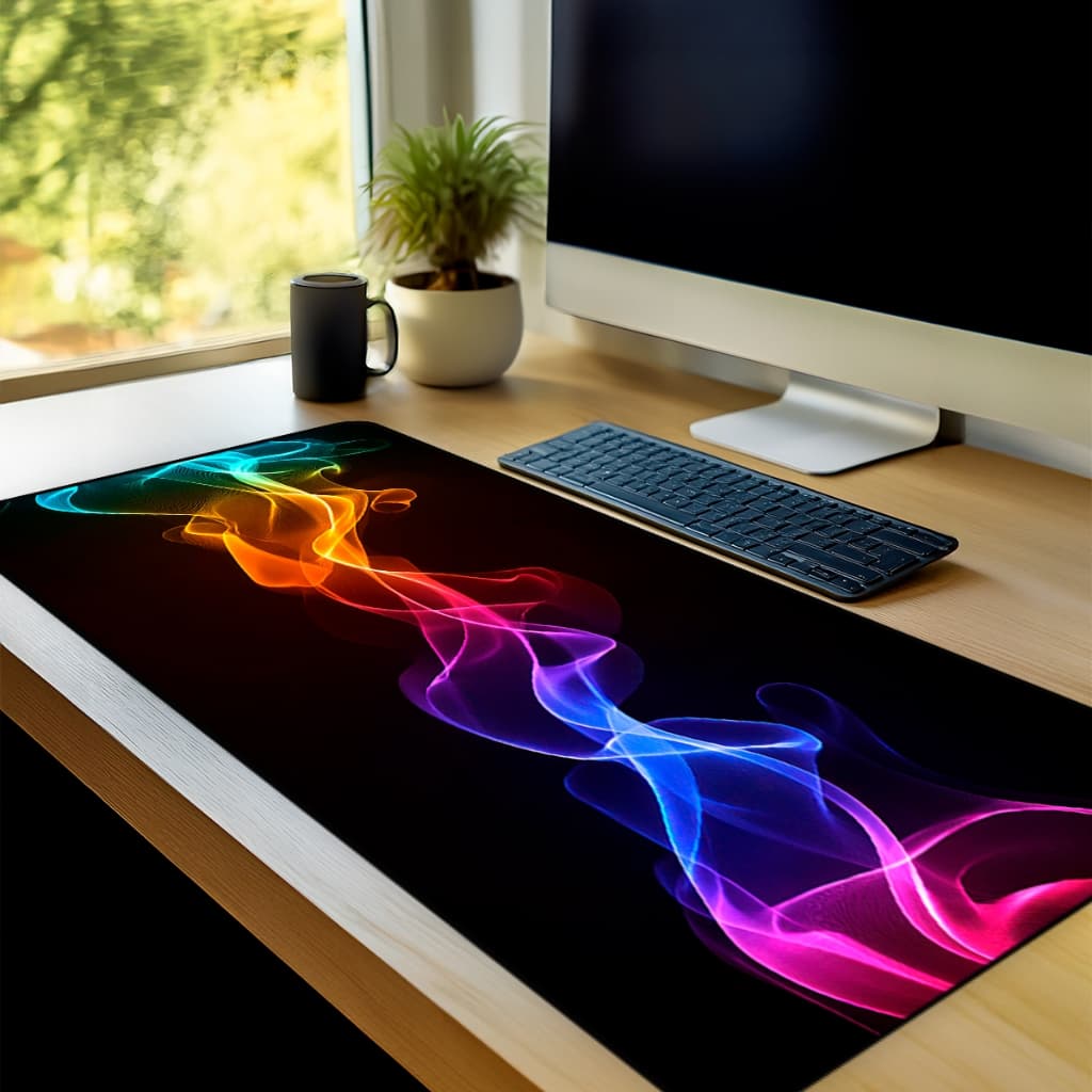 Mouse Pad Gamer Colors Antiderrapante Grande 70x35 80x35 90x40 90x50 m2148