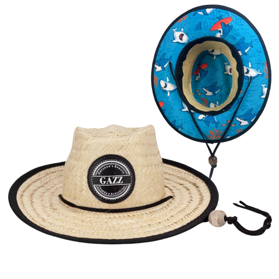 Chapéu De Palha Pequeno Criança Bebe 1 a 5 Anos Praia Verão Protege Sol Estiloso