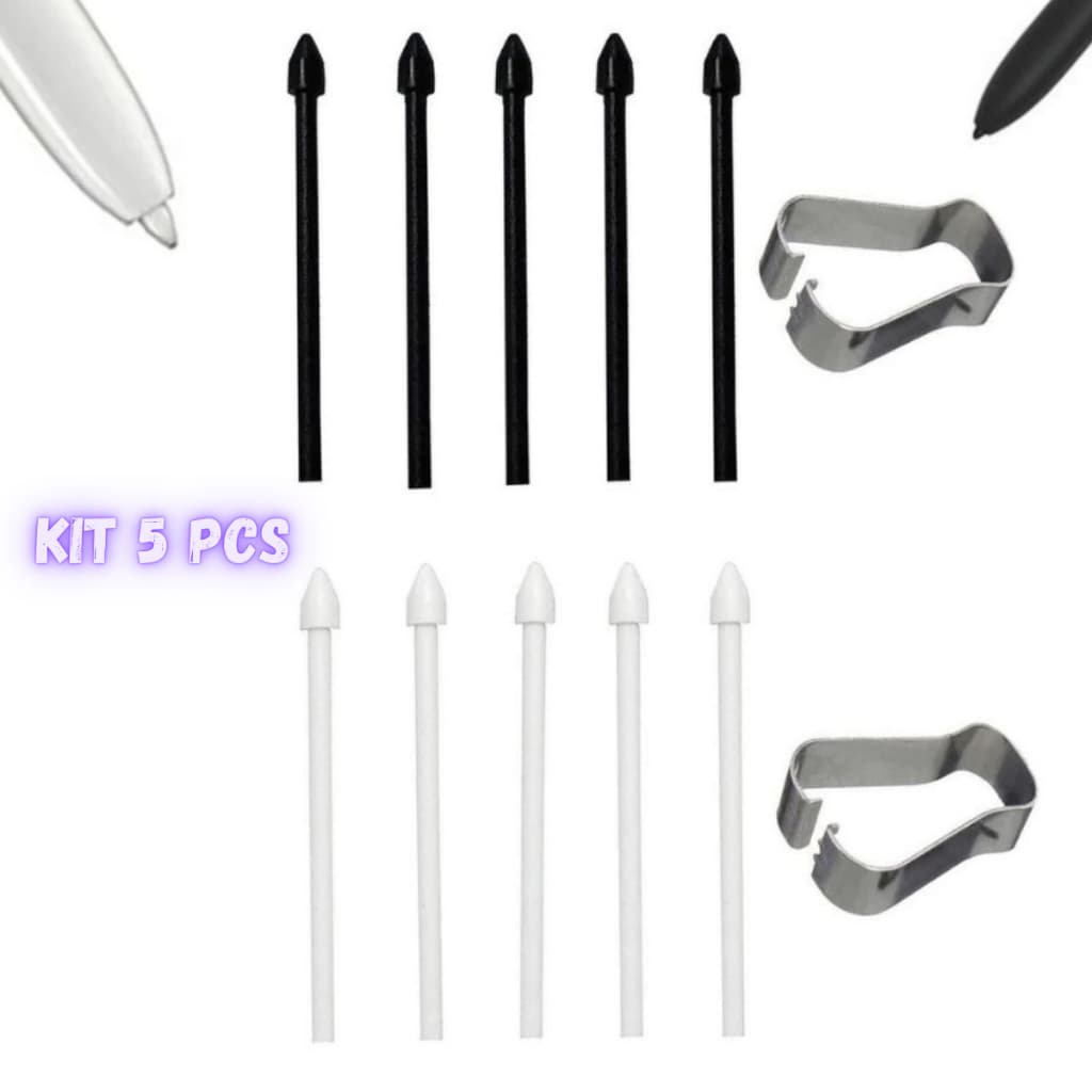 Pontas de Reposição Resistente P/caneta S Pen Tablet Samsung S6-25 /Note /Tab + Extrator para Caneta