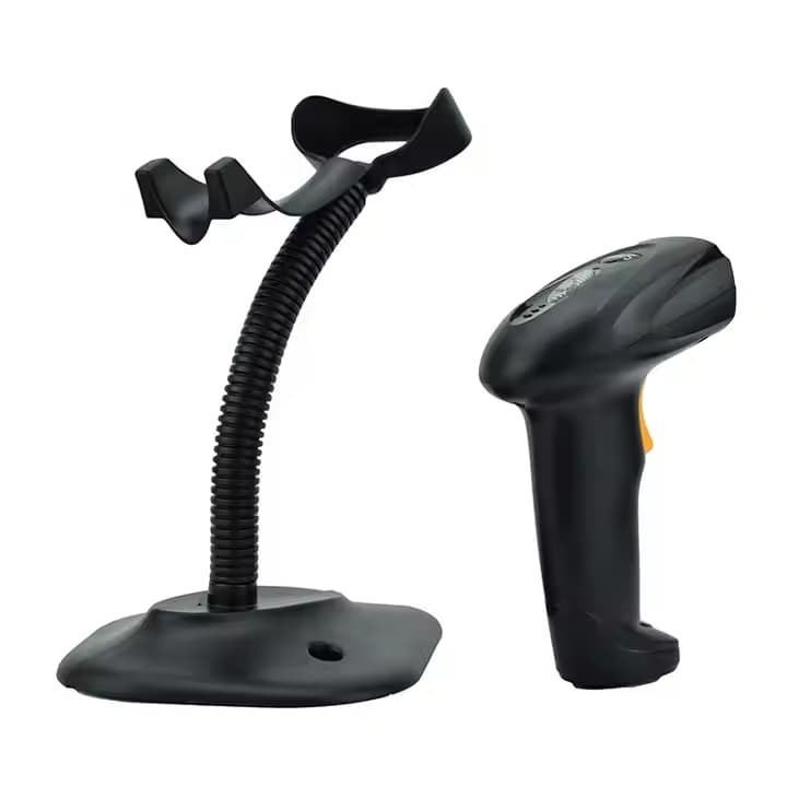 Leitor De Código De Barras Com Fio Scanner Laser Com Fio USB Leitura Suporte Automatico Boleto