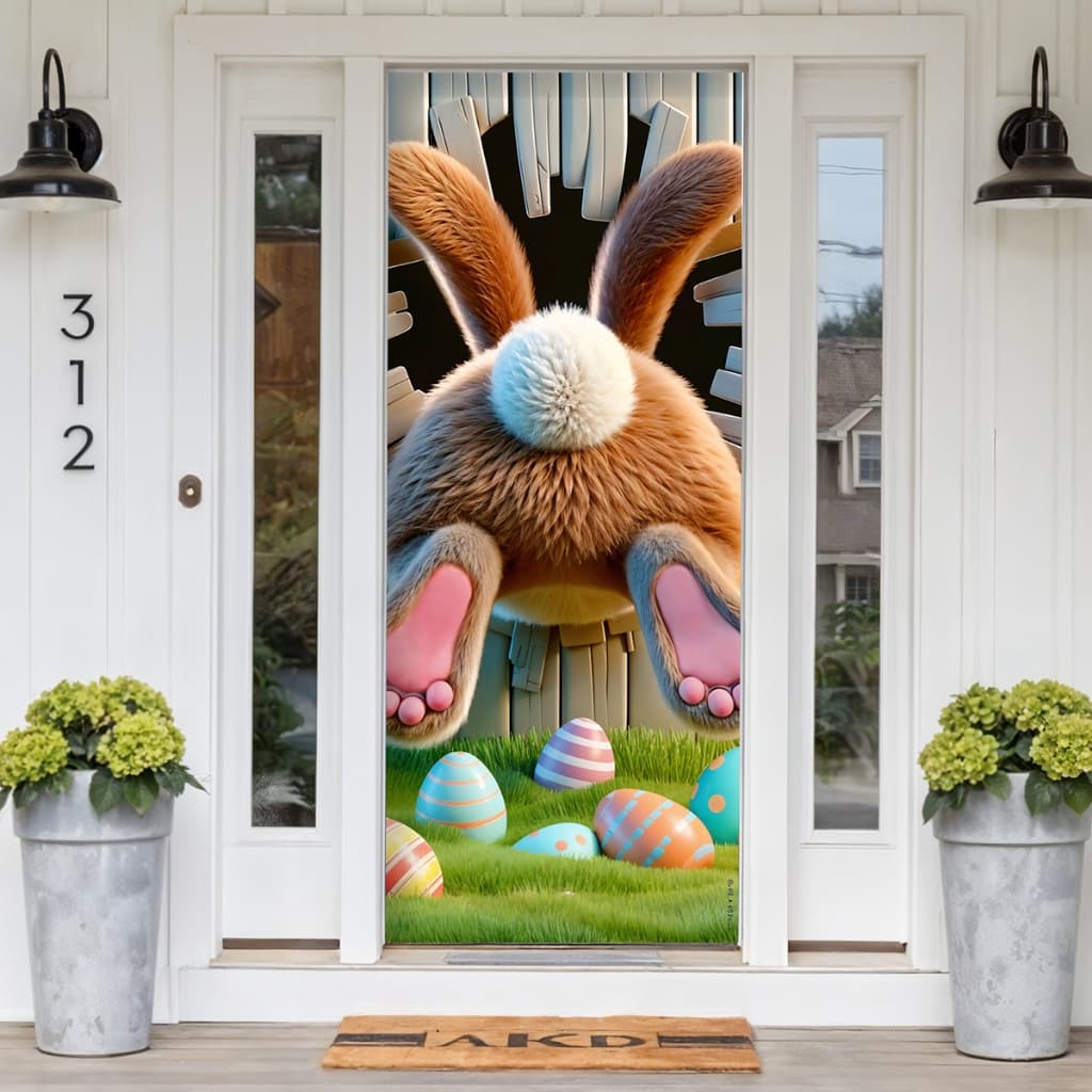 Capa Para Porta Painel De Mesa 50x50 Páscoa Coelhinho