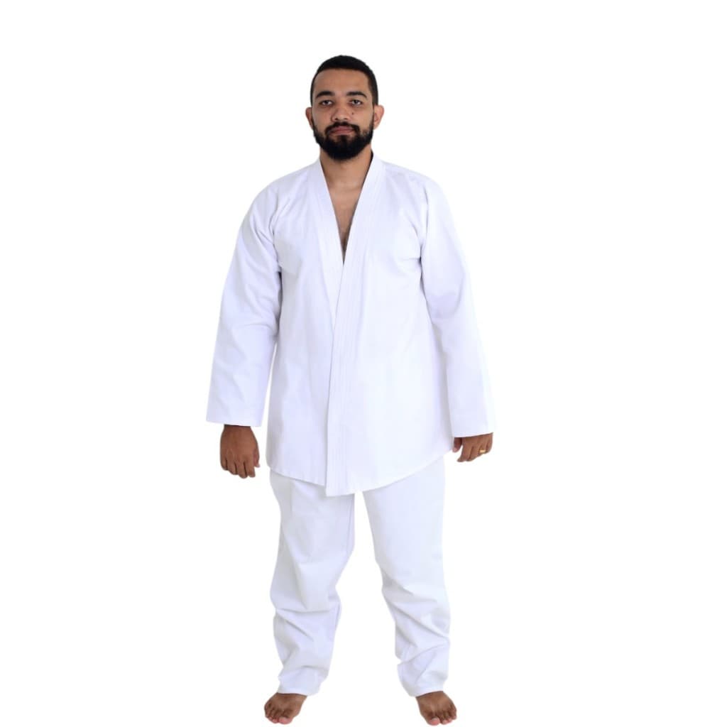 Kimono Jiu-Jitsu Reforçado Adulto Infantil - Brim Pesado - Artes Marciais