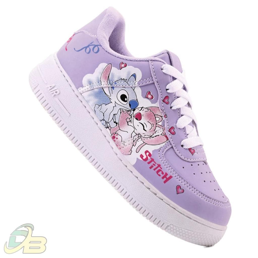 Tênis Infantil E Bebe Lilo Stitch Meninas Criança Casual Escolar Volta As Aulas Original Promoçao 26ao33