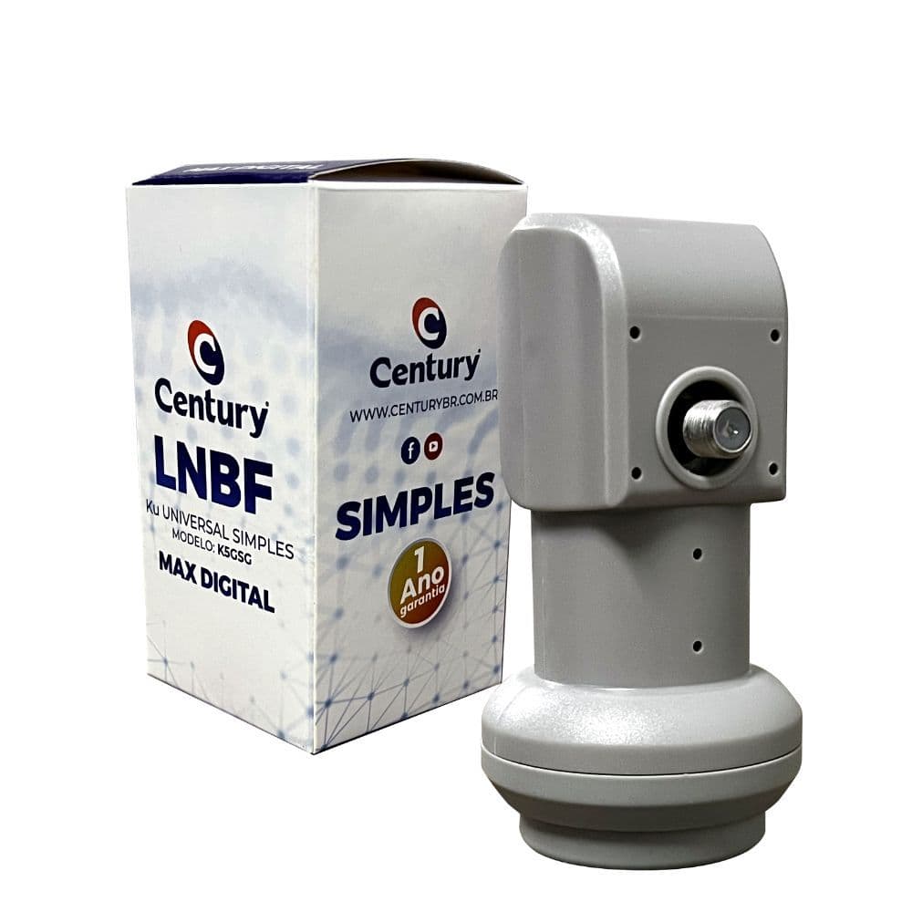 LNBF KU Simples Universal Para Antena de BANDA Ku chapa com 1 saída