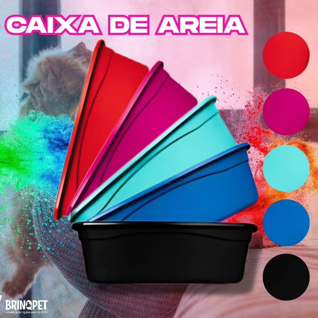 Caixa Para Areia De Gato Gigante Bandeja Areia Gato Casinha Sanitário Gatos
