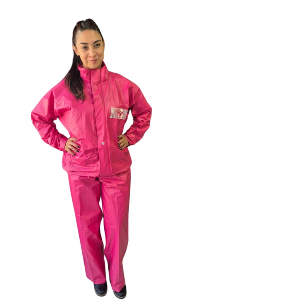 Capa de Chuva Feminina PINK Motoqueira
