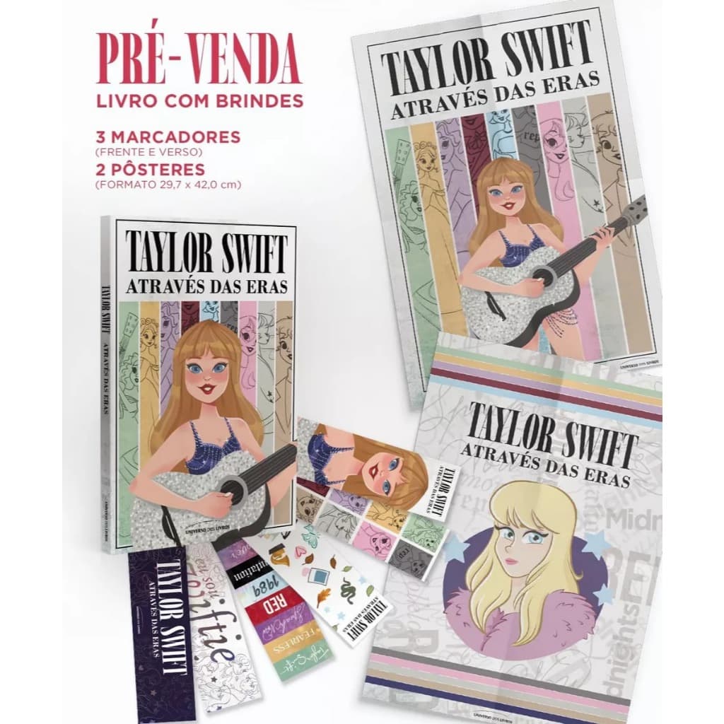 Livro Taylor Swift Atraves Das Eras - Com Brindes