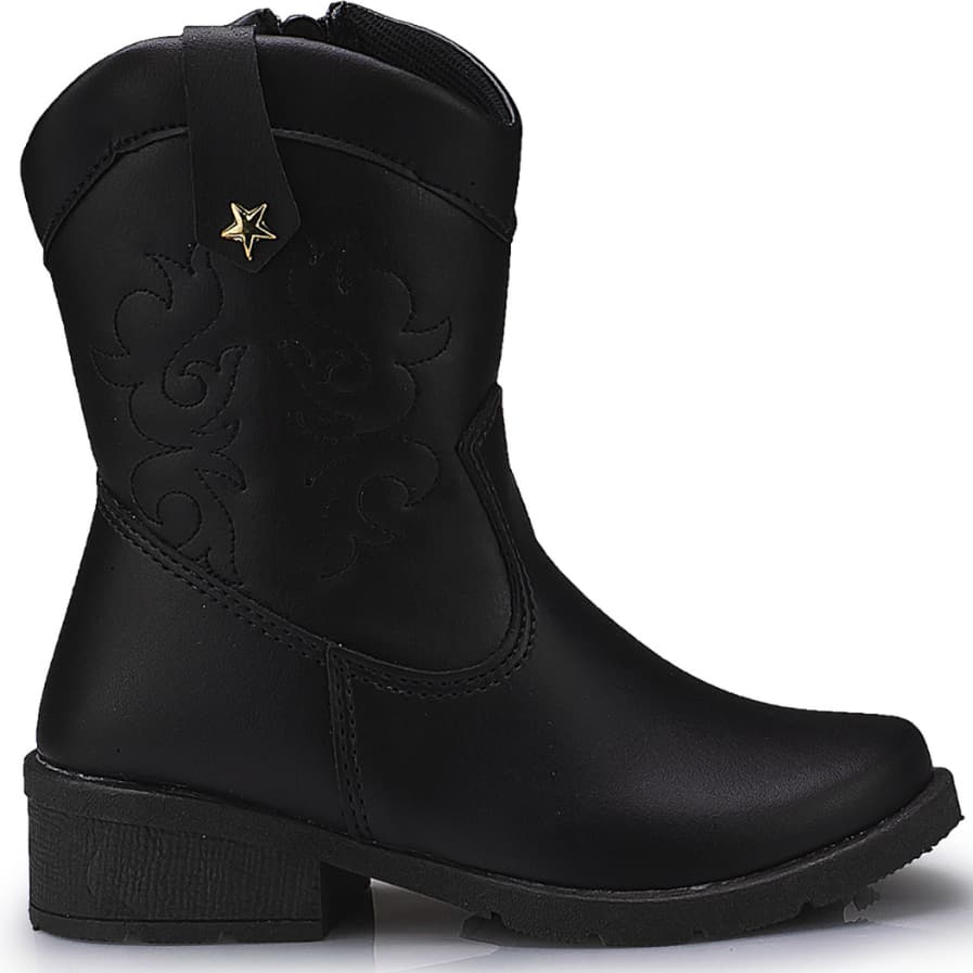 Bota Infantil Texana Menina Super Confortável e Estilosa Lançamento
