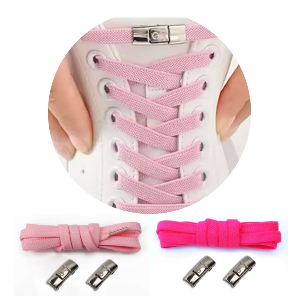 Cadarços elásticos pata tênis feminino, masculino e infantil não precisa mais amarrar